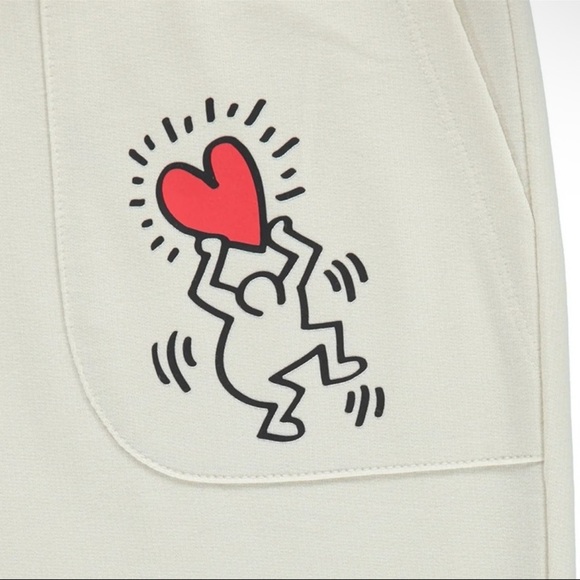 NWT Keith Haring Iconic Graffiti print lounge/pj set size M. Icon art artist - Picture 7 of 7